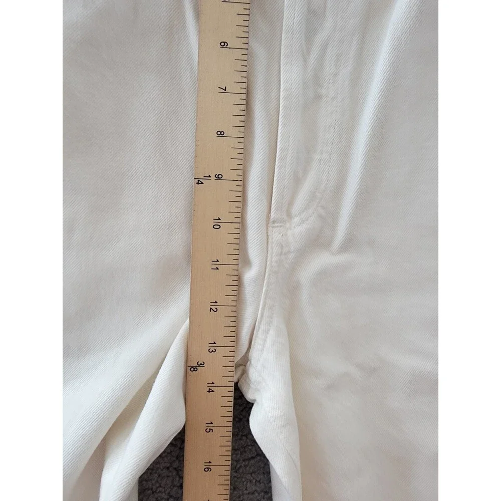 AGOLDE Dame High Rise Wide Leg Jeans Womens 27 Fortune Cookie Button Fly Closure - Picture 8 of 15
